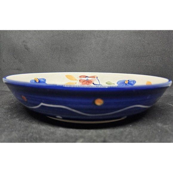 Tabletops Gallery Floral Dots Hand Painted Bowl - Picture 4 of 10